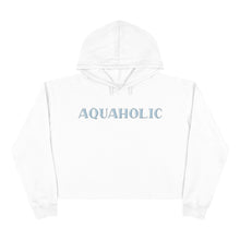 Load image into Gallery viewer, Aquaholic Crop Hoodie