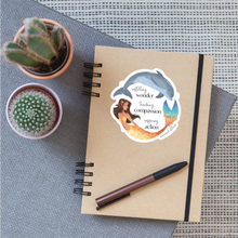 Load image into Gallery viewer, Mermaid Attina's Mission Sticker - white matte