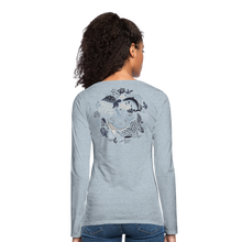 Load image into Gallery viewer, Ocean's Child Women long sleeve - heather ice blue