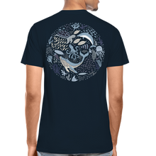 Load image into Gallery viewer, Planet Ocean Men’s Premium Organic T-Shirt - deep navy