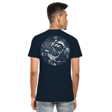 Load image into Gallery viewer, Planet Ocean Men’s Premium Organic T-Shirt - deep navy