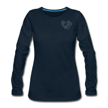 Load image into Gallery viewer, Women's Premium Long Sleeve T-Shirt - deep navy