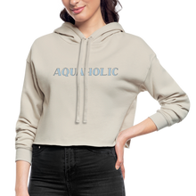 Load image into Gallery viewer, Aquaholic Cropped Hoodie