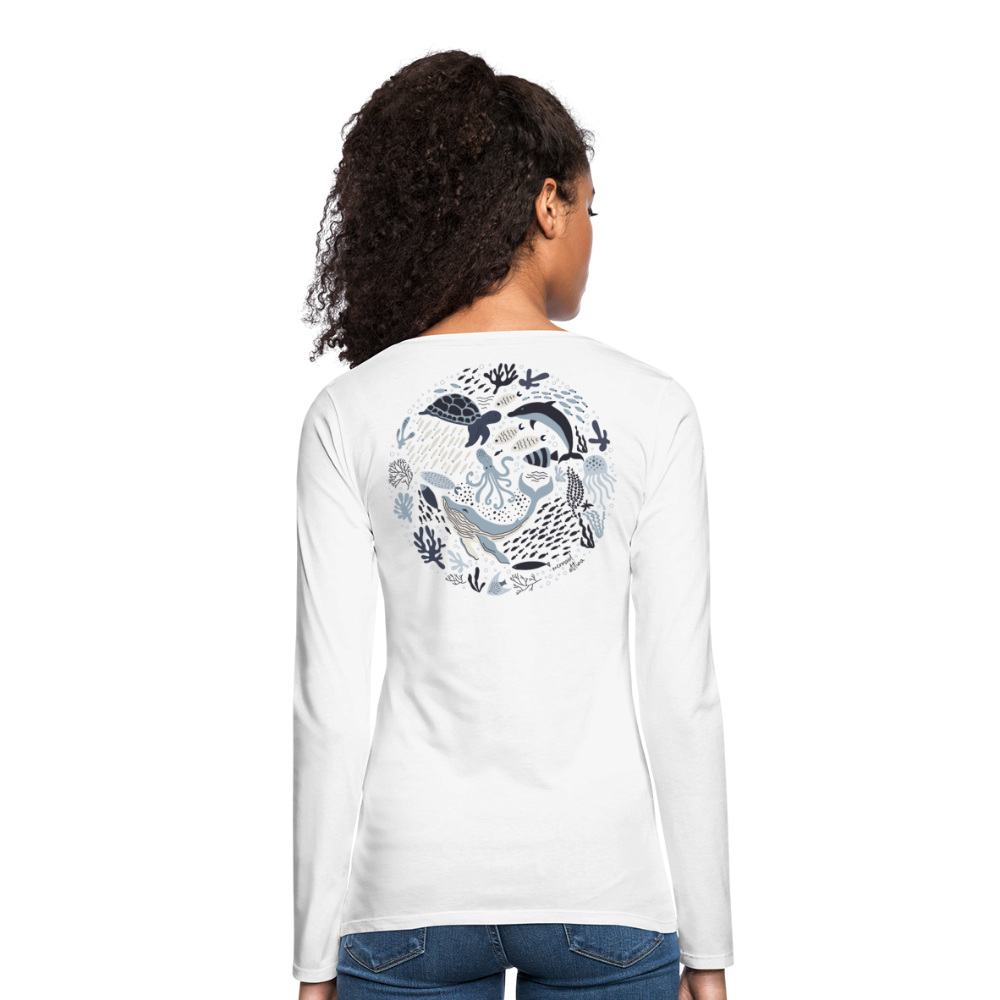 Ocean's Child  Women long sleeve - white