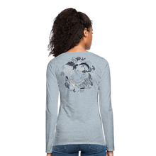 Load image into Gallery viewer, Ocean&#39;s Child  Women long sleeve - heather ice blue
