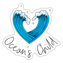 Load image into Gallery viewer, Ocean&#39;s Child Blue Sticker - white matte
