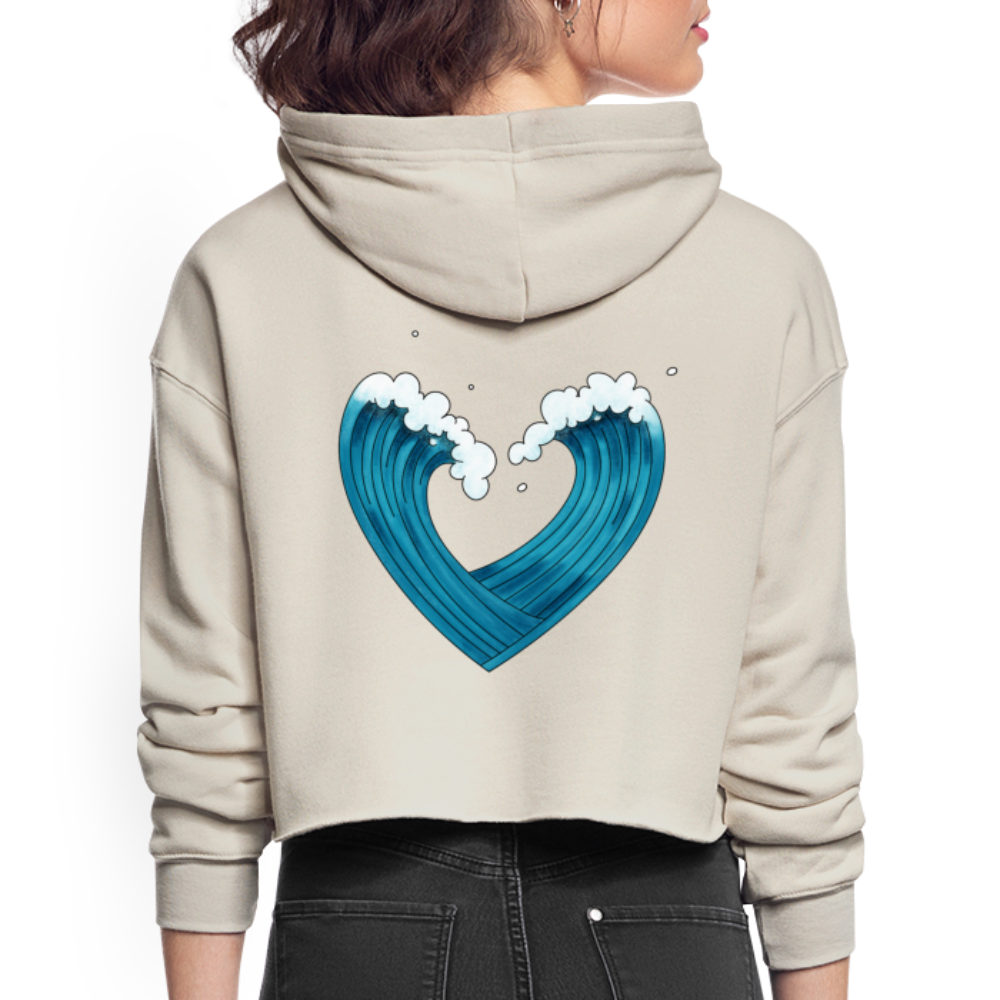 Aquaholic Women's Cropped Hoodie - dust